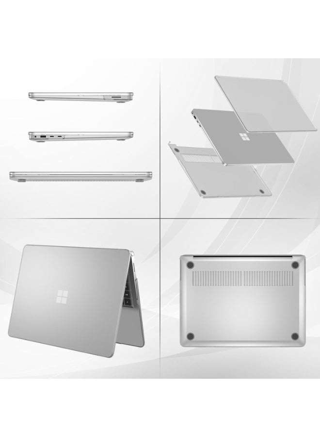Protective Case for 13.8 Inch Microsoft Surface Laptop 7 2024 (Model: 2036) - Slim Snap On Hard Shell Matte Cover (Frost Clear) - Image 3